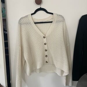 Madewell Cream Sweater Soft Knit Medium